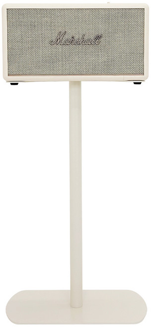 마블홀릭 마샬 스피커 스탠드 3 2 1 거치대 받침대 슬림 사각 라운드형, 스탠모어, 크림 + 3m 케이블 크림, 1개