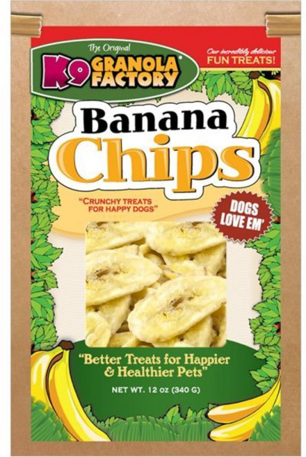 K9 Granola Factory 과자 칩 그래놀라 바나나 강아지 간식, 12 온스 (1팩), 1개