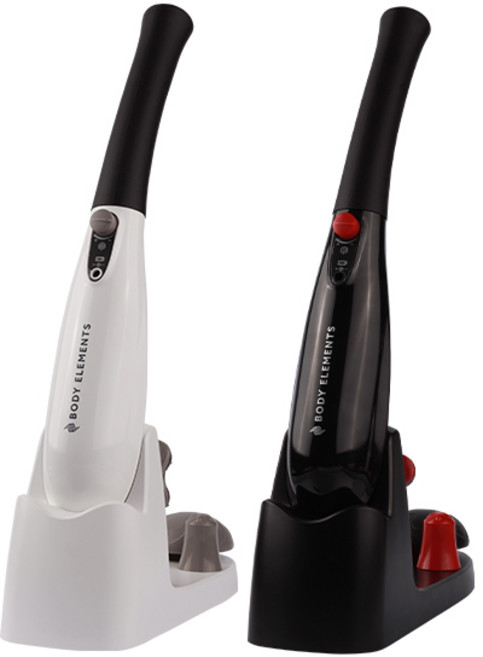 국산 홈일렉 안마기 CM-05 충전식 무선마사지기 핸디형 마사지건 목 어깨 다리, 화이트