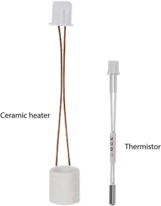 핫엔드 Creality K1C MAX 세라믹 히팅 블록 키트 퀵 스왑 통합 깍지 고유량 인쇄 3D 프린터 부품 0.4mm, 13 heater thermistor, 01 For k1c  k1Max