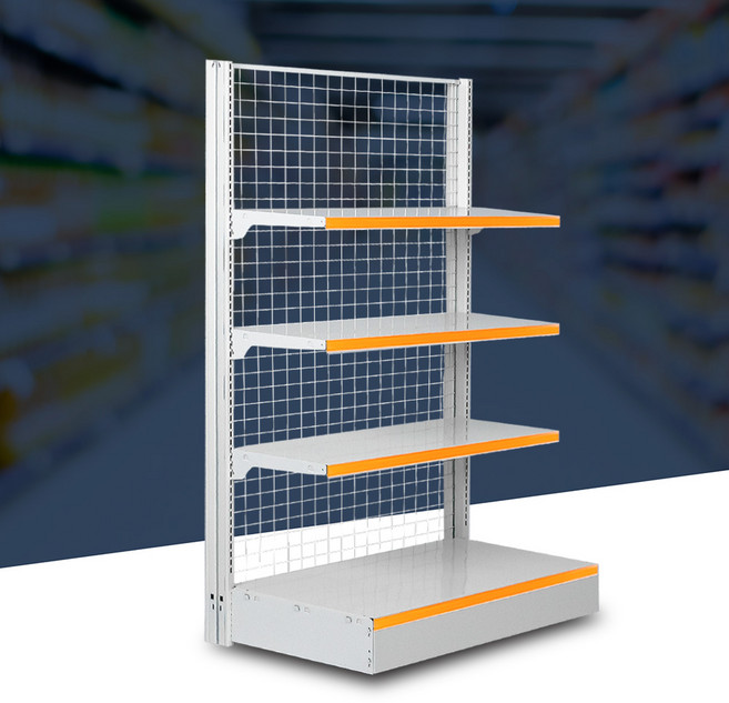 곤도라 진열대 편의점 슈퍼 마트진열대 약국 휴게실 과자 상품 진열대 4단, 600, 밑선반330/중선반330, 1600 벽앤드 독립형, 1개