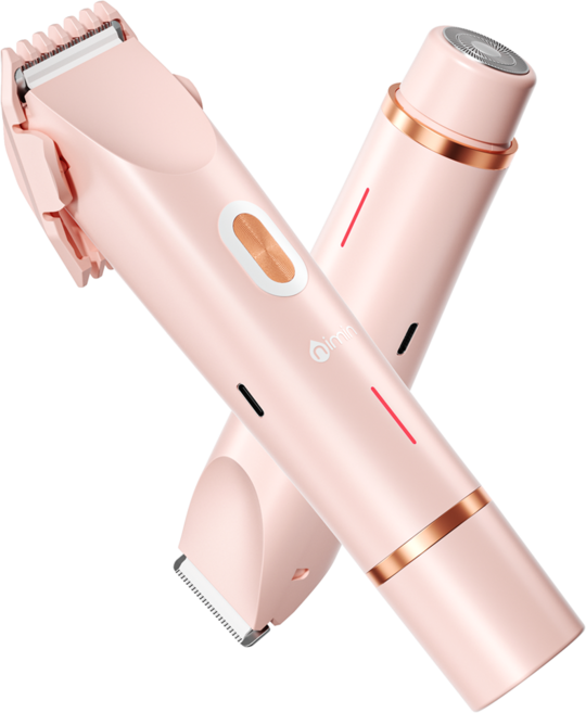 nimin 여성 브라질리언 제모기 비키니라인 면도기 Y존 제모기 모근제거기, 핑크, ZB-0236L, 전기면도기