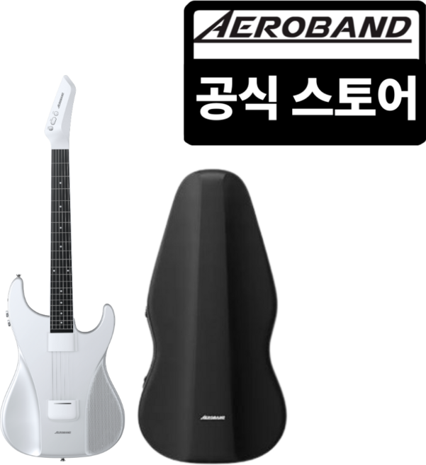 에어로밴드 기타 무통 어쿠스틱 디지털기타, 화이트, 1개