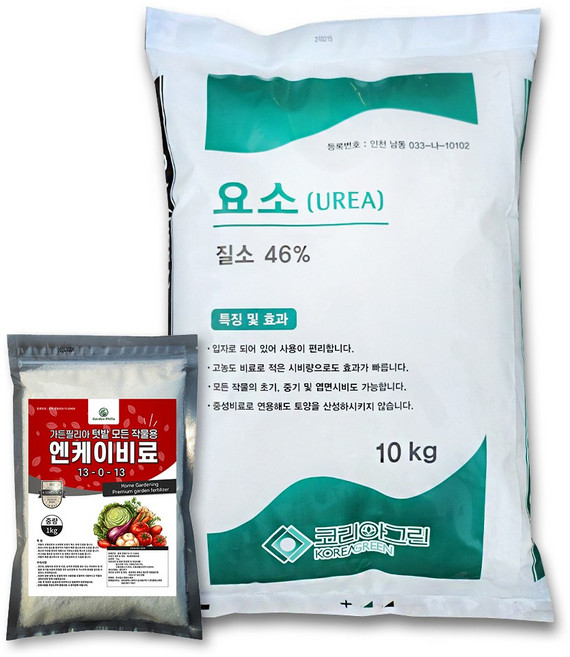 비료컴퍼니 요소비료 NK 엔케이 관주비료 토양시비용 모든작물용 텃밭 비료 세트, 11kg, 1개