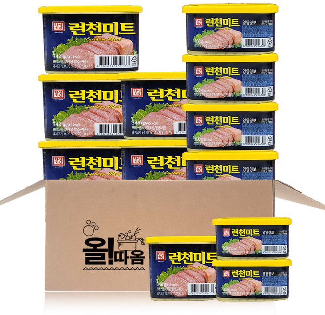 올따옴 한성런천미트 340g 6개+200g 6개, 1세트, 3.24kg