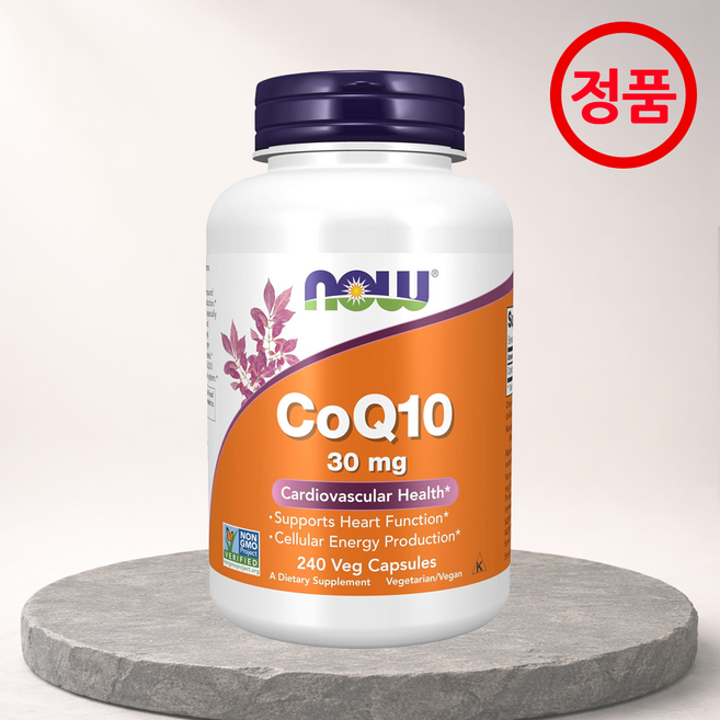 나우푸드 코엔자임큐텐 CoQ10 유비퀴논 30mg 240베지캡슐, 나우푸드 코큐텐 30mg 240정, 240 개, 240정, 1개