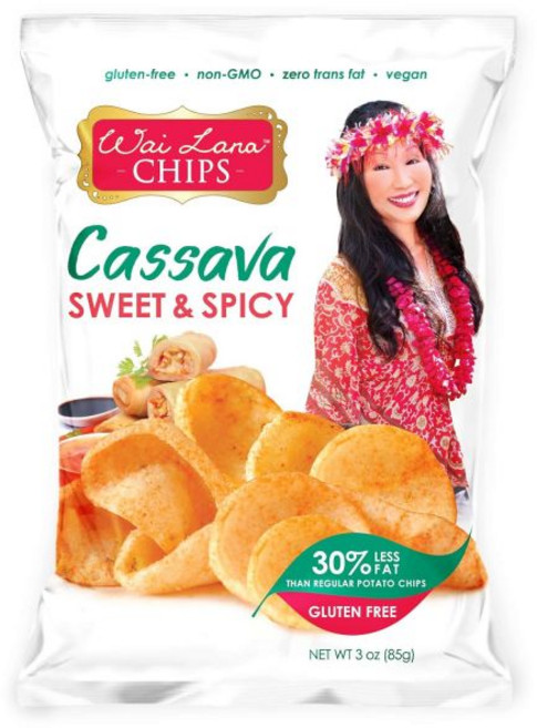 대용량 패밀리 포테이토칩 감자과자 칩 카사바 – 달콤하고 매콤 (6개 세트 각각 3온스 개별 포장) 글루텐 프리 비유전자변형 비건 무트랜스지방 와이 라나, 대용량 패밀리 포테이토칩 감자과자 칩 카사바 – 달콤하, 85g