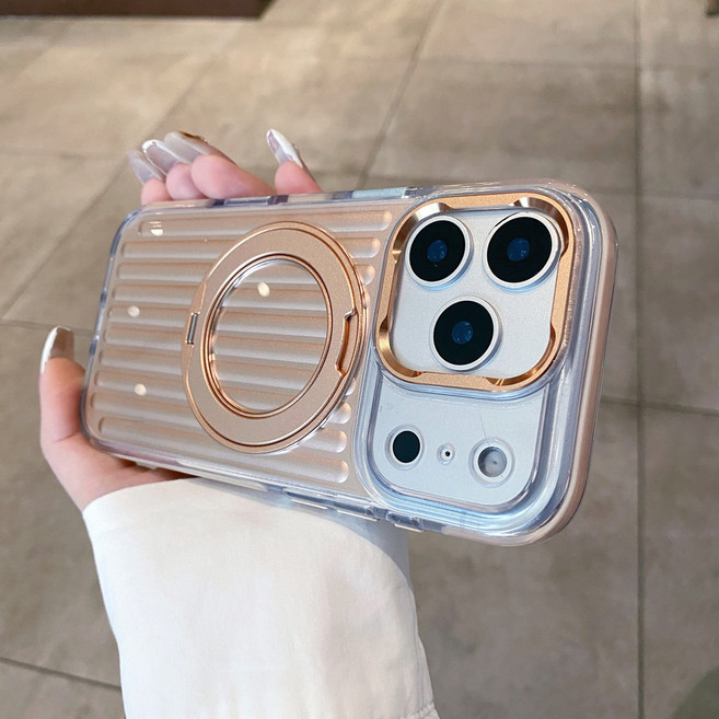 360°旋轉支架磁吸無線充電防摔手機殼 適用於 iPhone 15 14 13 Pro Max
