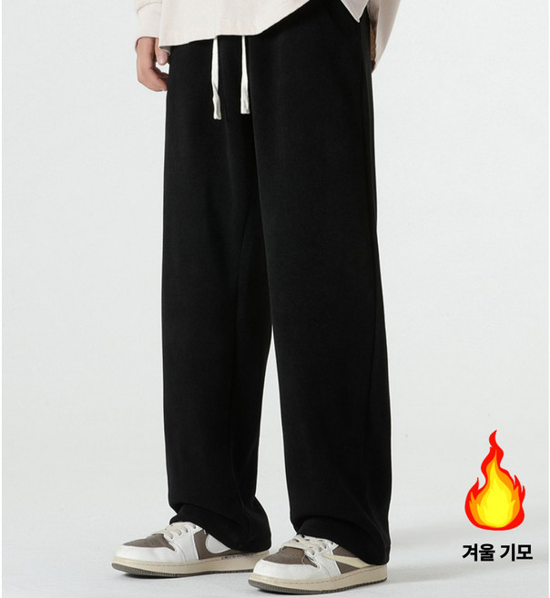 남자 기모 밴딩 자가드 팬츠 (28-38 빅사이즈)