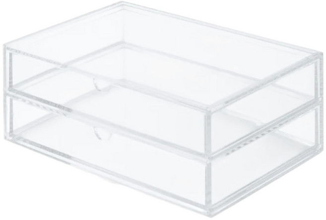 MUJI 아크릴 2단서랍 L, 2개, 투명