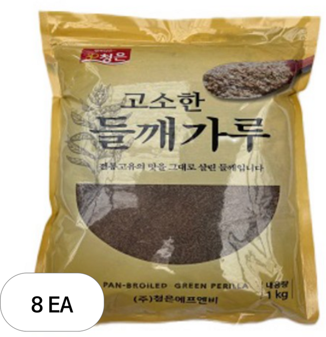 청은 고소한 들깨가루, 1kg, 8개