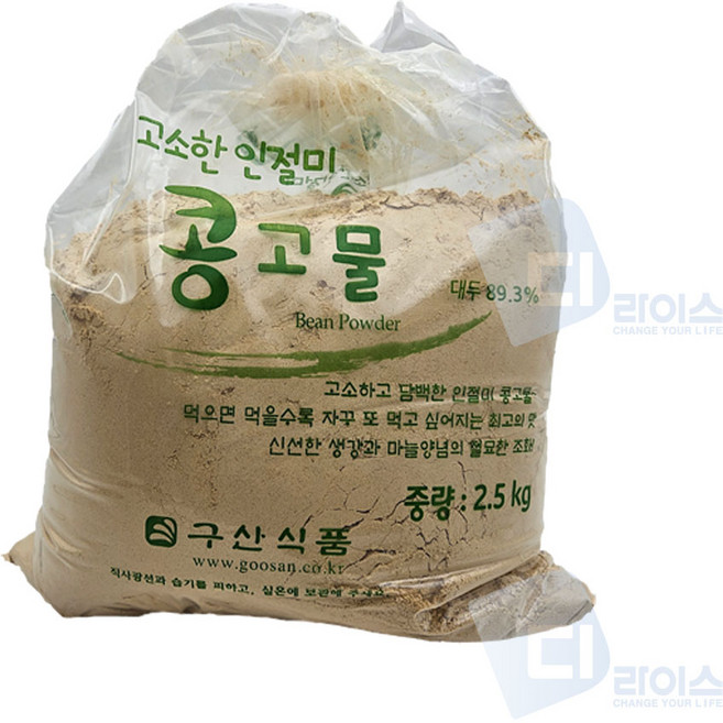 인절미가루 콩가루 콩고물가루 2.5kg 팥빙수재료 콩고물 빙수 돼지껍데기 쑥떡 개떡 홈베이킹 곡물가루 빙수재료 떡재료 방앗간, 1개