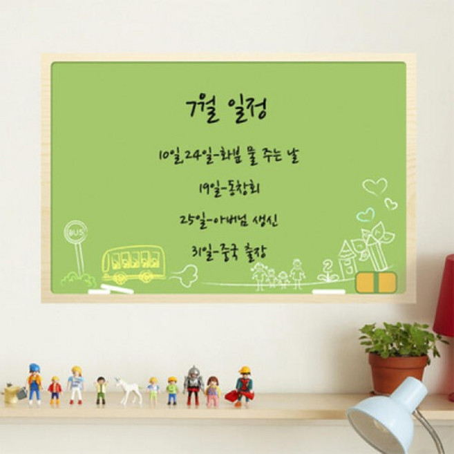 아트박스/꾸밈 cy614-쓰고지우는학교칠판_칠판시트_칠판스티커, 단품없음