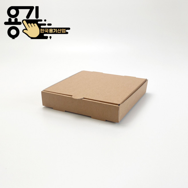크라프트 무지 피자박스 8인치 전박스 생선박스 포장박스 (100ea), 1세트, 100개