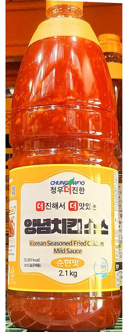 순한맛 양념치킨소스 (청우 2.1k) 치킨양념 업소용 회식용 포장마차 잔치용