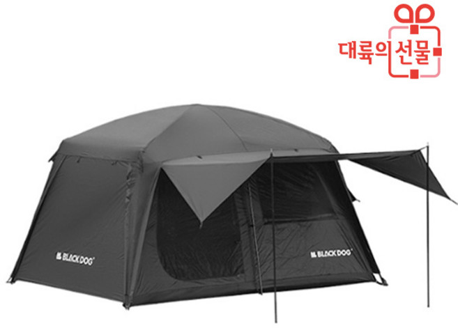 blackdog 블랙독 6.8 원터치 쉘터 텐트 캠핑 그늘막 리빙쉘 낚시 차박 블랙코팅, CBD2450WS052 (블랙)