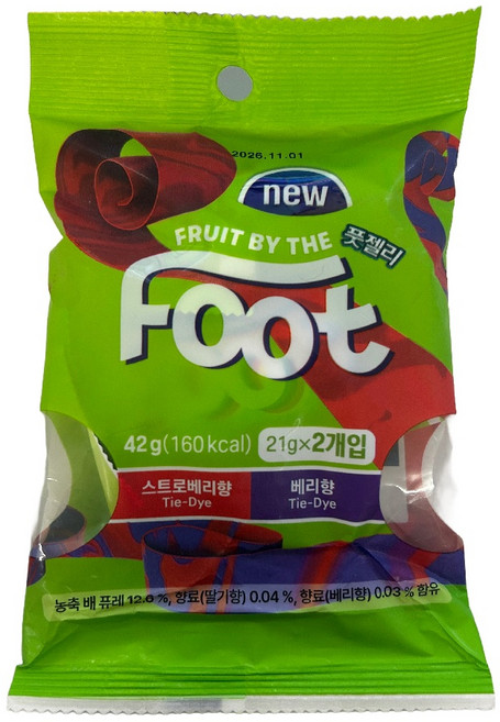 후룻바이더풋 젤리 20개입, 420g, 1개