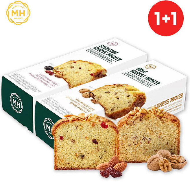 신세계푸드 월넛파운드[650g]+잉글리쉬파운드[650g] 혼합세트, 월넛파운드, +잉글리쉬파운드