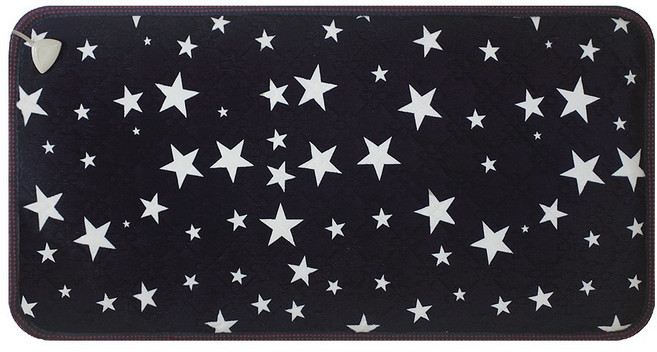 한일전기 보관 케이스 + 극세사 전기방석, 별네이비, 2인용(45 x 87 cm)