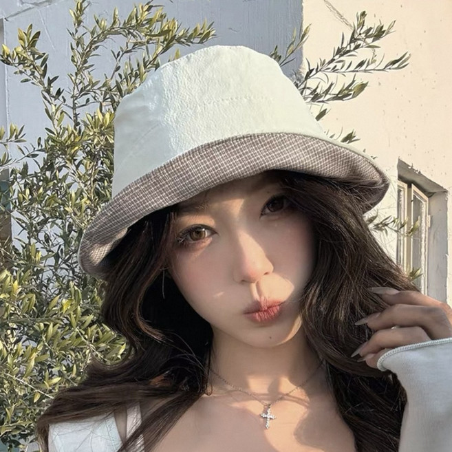 은무드 데일리 리본 와이어 버킷햇 벙거지 모자