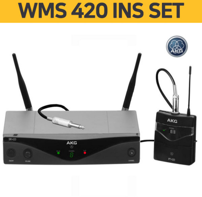 미성악기 AKG WMS 420 Instrumental Set 고급악기 기타용 무선마이크, WMS 420INS