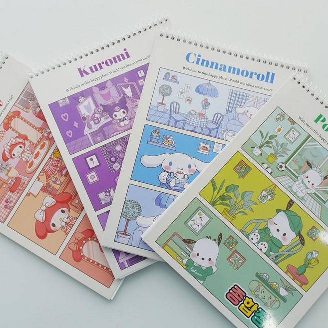 산리오 종합장 무지 줄없는 연습장 노트 5종, 포차코