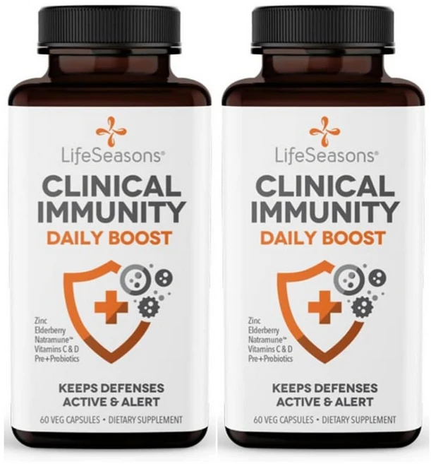 라이프시즌스 클리니컬 이뮤니티 데일리 부스트 60 베지캡슐, 2개, 60정 - 쿠팡