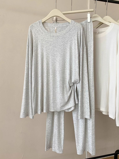 [봄맞이 초특가할인]모달 여성용 긴팔 홈웨어 상하의 세트 편안하고 캐주얼한 실내복 다양한 사이즈(M~XXL)