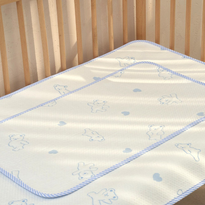 리에또 아기 방수요 에코 쿨 방수패드 유아 여름 냉감매트, 쿨 베베, 1개