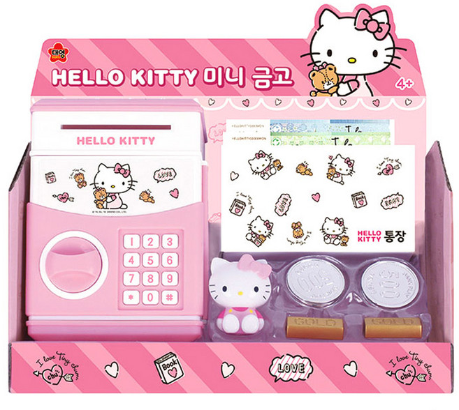 헬로키티 미니 금고 저금통 키티금고 장난감 완구, 헬로키티미니금고