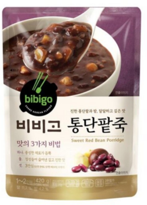 CJ 비비고 통단팥죽 420g, 12개