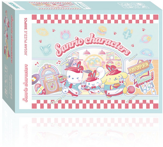 산리오 패스트 푸드 직소퍼즐 SAN-A03-033, 300피스, 혼합색상, 1개