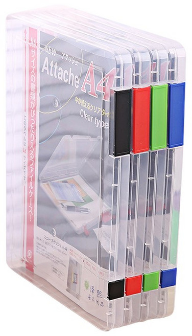 A4文件盒 透明收納盒 分類整理, 1個, A4收納盒, 霧透