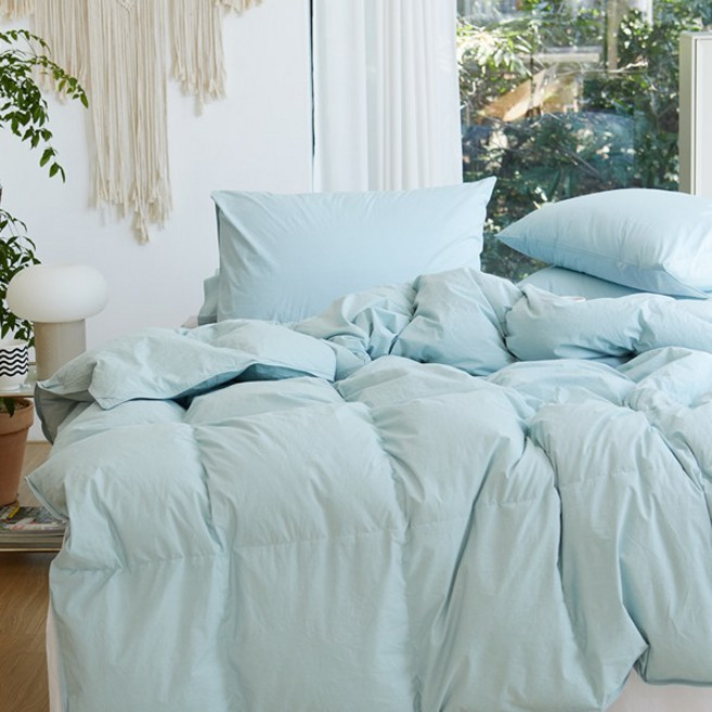 [컴포플러스] 면80수 바이오워싱 헝가리구스 차렵이불(S-800g/Q-1100g)