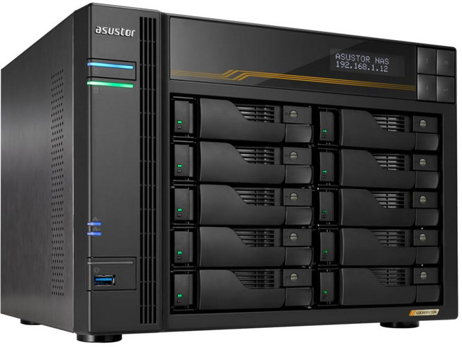 ASUSTOR AMD Ryzen Embedded & SATA NAS[LOCKERSTOR 4 Gen3]AS6810T 프로세서 탑재・M.2 SSD×4