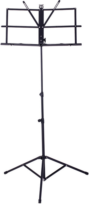 루니텍 악보 보면대 접이식 경량 휴대용 가방 포함, 블랙, 1개