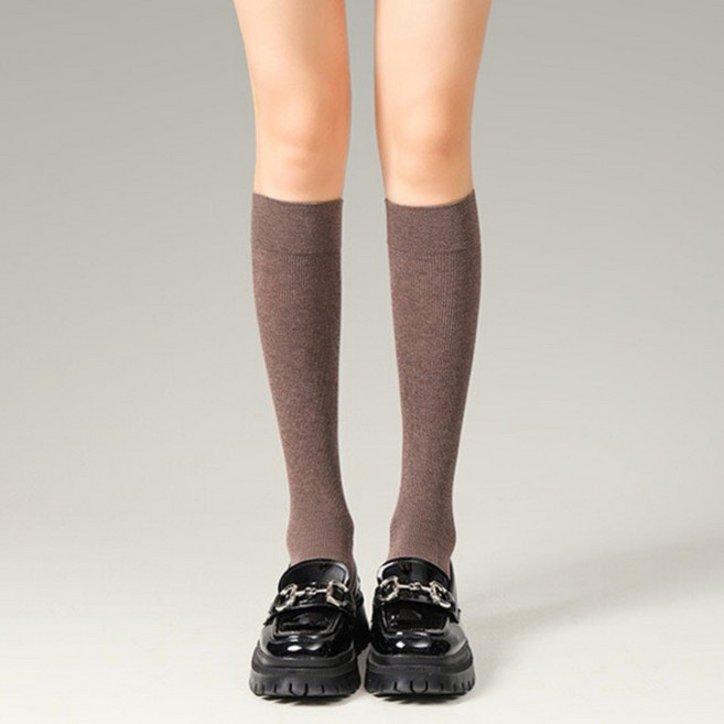여성 니삭스 코튼 슬림핏 데일리 양말