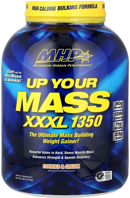 MHP Up Your Mass® XXXL 1350 Cookies & Cream 6 lbs 2 720 g, 2.72kg, 1 - 쿠팡