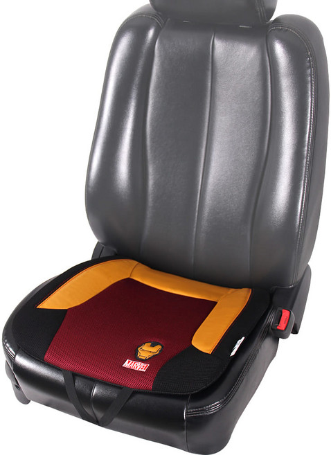 베베카 자동차1인방석 운전석 앞좌석 보조석 spiderman 마블 시리즈 차량용방석 아반떼 모닝 마티즈 스파크 레이 제네시스 아반떼 쏘렌토 카니발 패션 방석, 아이언맨, 2개