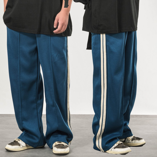 66inch 투라인 트랙 와이드 트레이닝 밴딩 팬츠