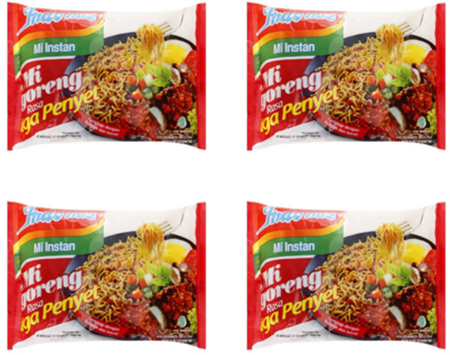 인도미 미고랭 볶음면 갈비맛 4개 세트 80g 총 320g