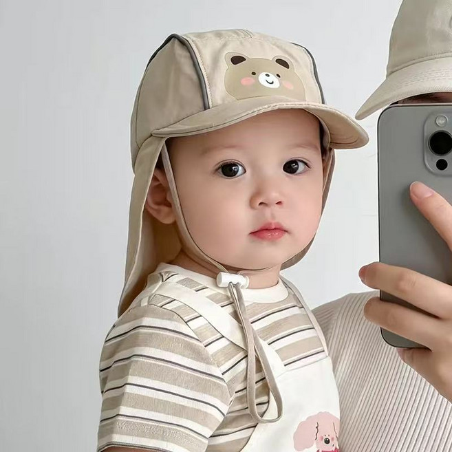블랙체리 아동용 캐릭터 플랩캡