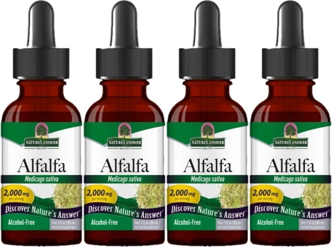 네이처스앤서 고흡수 알팔파 2000mg 액상 액체, 4개, 30ml - 쿠팡