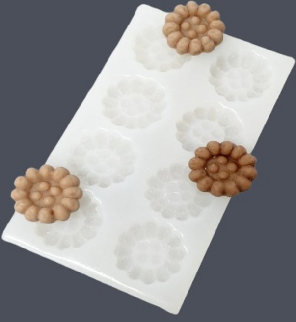 미니 약과 8구 실리콘 수제몰드 (자체제작)