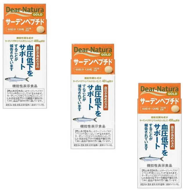 디어내츄라골드 정어리펩타이드 120정 3팩, 3개 - 쿠팡