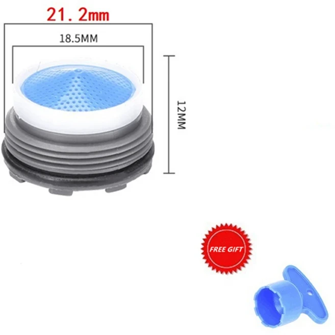 주방 수도꼭지 에어레이터 M24 암나사 물 절약 욕실 플라스틱 버블러 렌치 포함 액세서리, 01 21mm