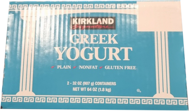 코스트코 커클랜드 무지방 그릭요거트 907g x 2개, 1.8kg, 1박스