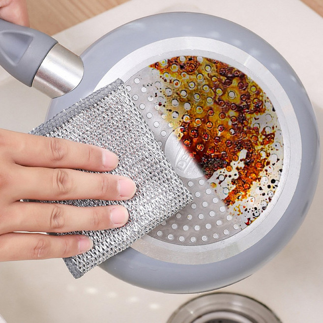 셀온뉴 노스크래치 2중2겹 다목적 은사 수세미, 2세트