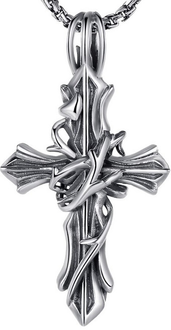 어나더 기독교 십자가 목걸이 펜던트