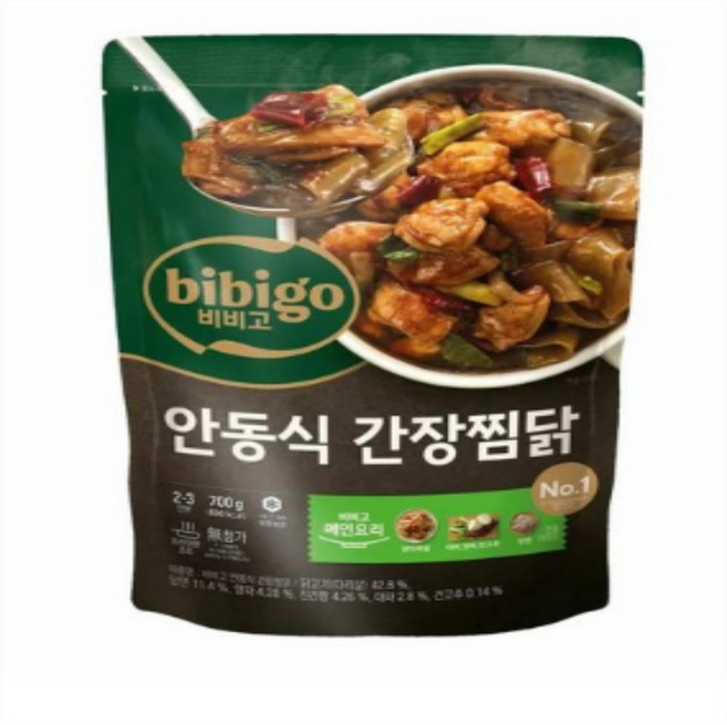 비비고 안동식 간장찜닭, 6개, 700g